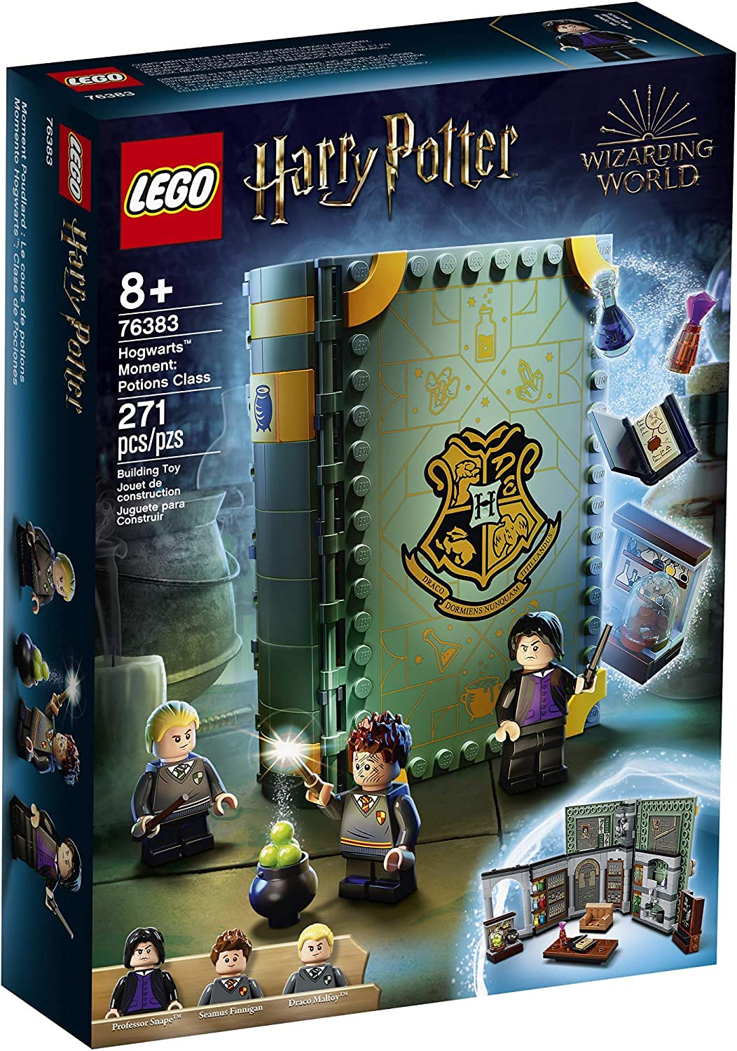 Lego Harry Potter Hogwarts Moment: Potions Class 76383 Brick-Built Playset With Professor Snape S Potions Class, New 2021 (270