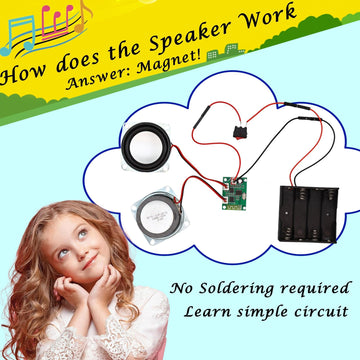 Diy Bluetooth Speaker Kit, Stem Projects For Kids Ages 8-12, Science Kits For Kids Age 12-14, Stem Kits For Kids Ages 10-12-14-16, Gifts For 9 10 11 12 13 14 15 16 Year Old Boys Teens (Green)