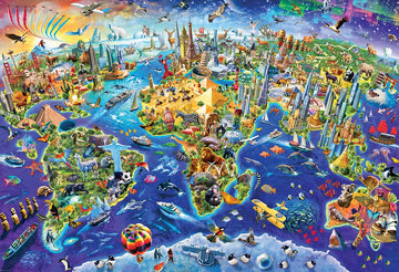 EuroGraphics 2000-Piece Crazy World Jigsaw Puzzle, Model 8220-5343, Cardboard Construction