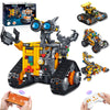 Bouraw Robot Building Kit, App & Remote Control Robot Toys For Kids, 4 In 1 High-Tech Remote Control Building Block Robot, Creat
