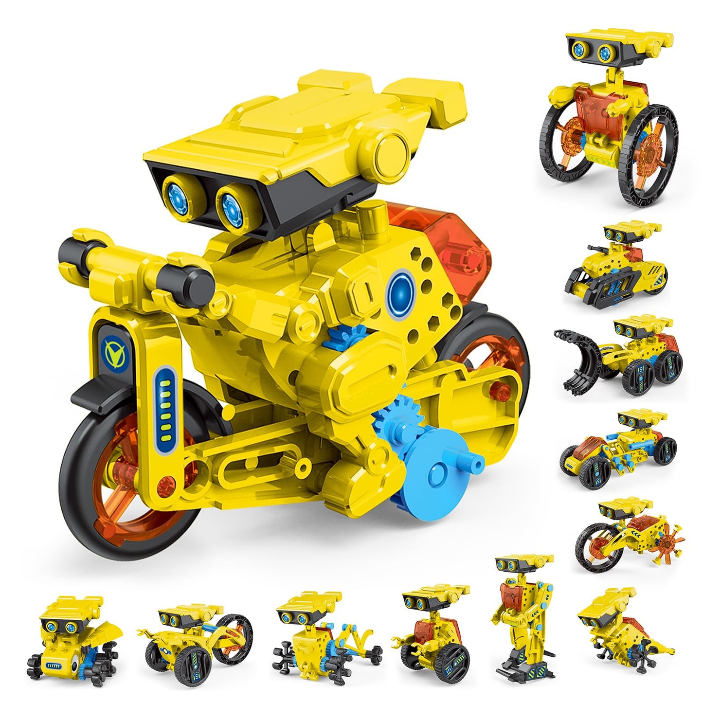 Raesoot Stem Toys For Kids Age 8-13, 12-In-1 Robot Building Toys Science Kits With Rechargeable Battery, Christmas Birthday Gift