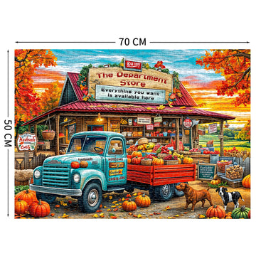 Tangcomplete - Department Store Puzzles For Adults 1000 Pieces, Jigsaw Puzzles For Adults 1000 Piece, Challenging Game Toys, Imp