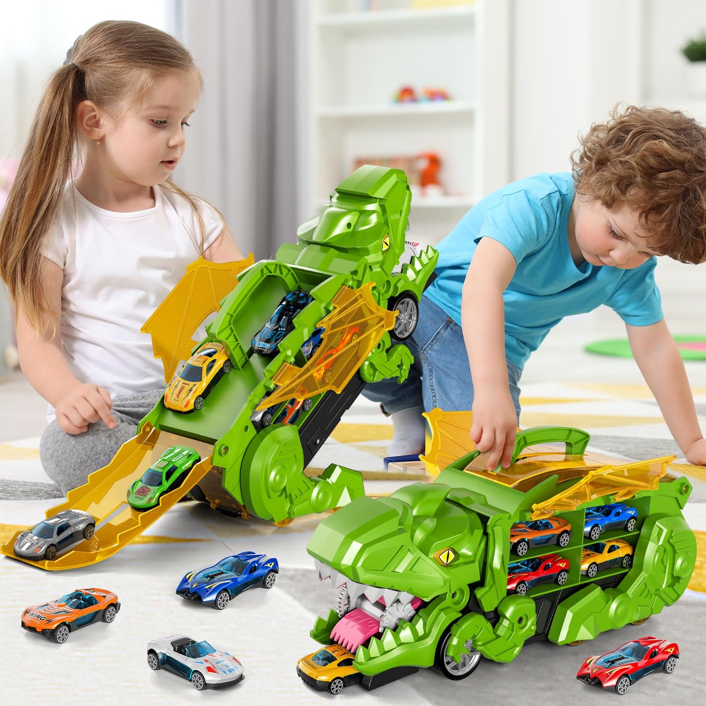 Green Dinosaur Truck Toys 7722