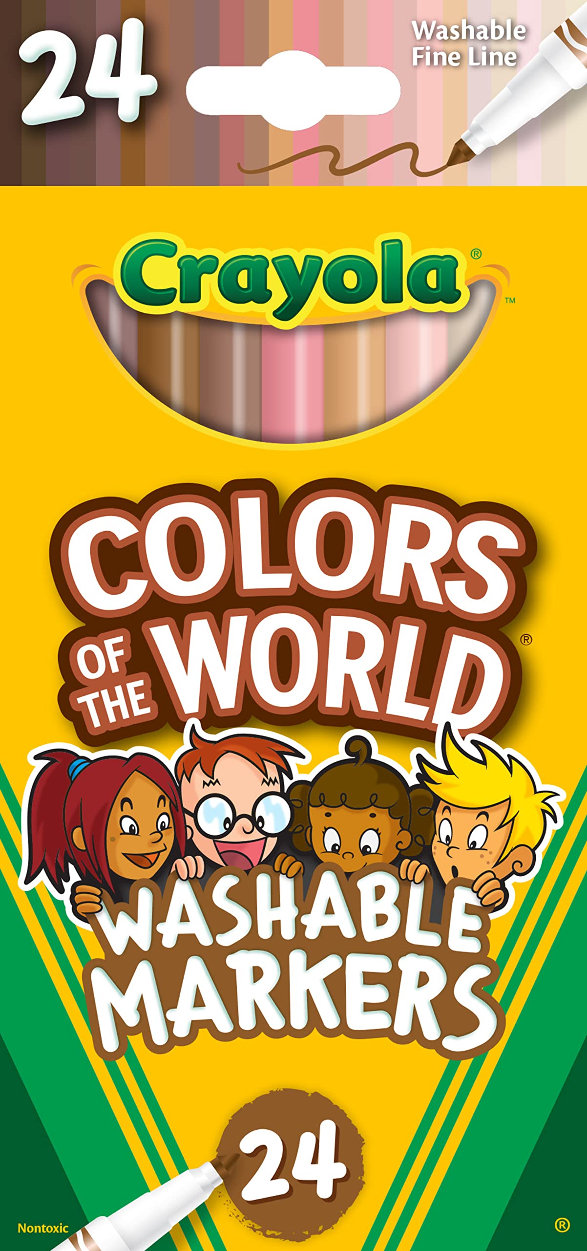 crayola colors of the World Markers 24 count