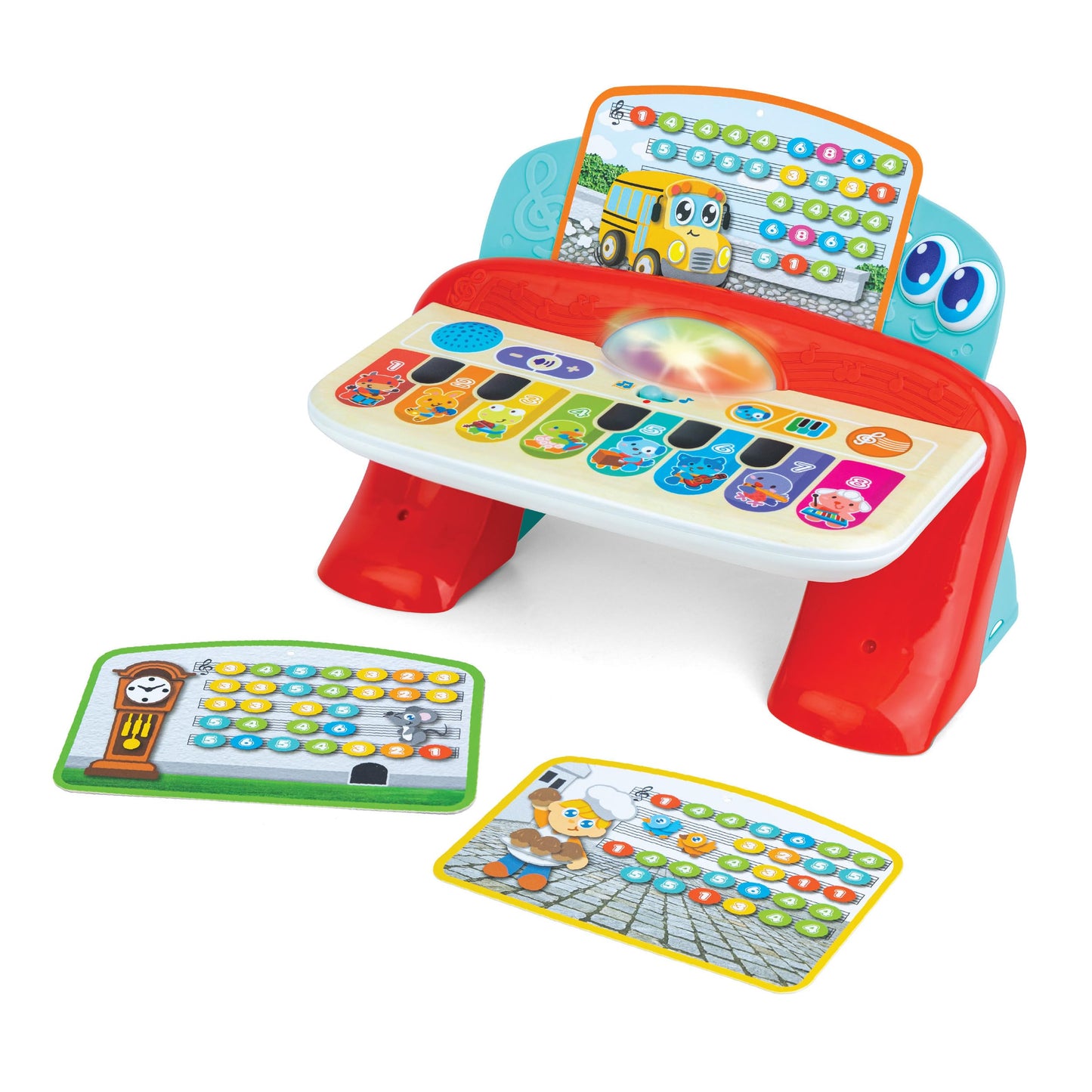 Winfun Baby Maestro Touch Piano Interactive Musical Keyboard With Lights, 8 Instrument & Animal Sounds, Song Cards, & Free Play