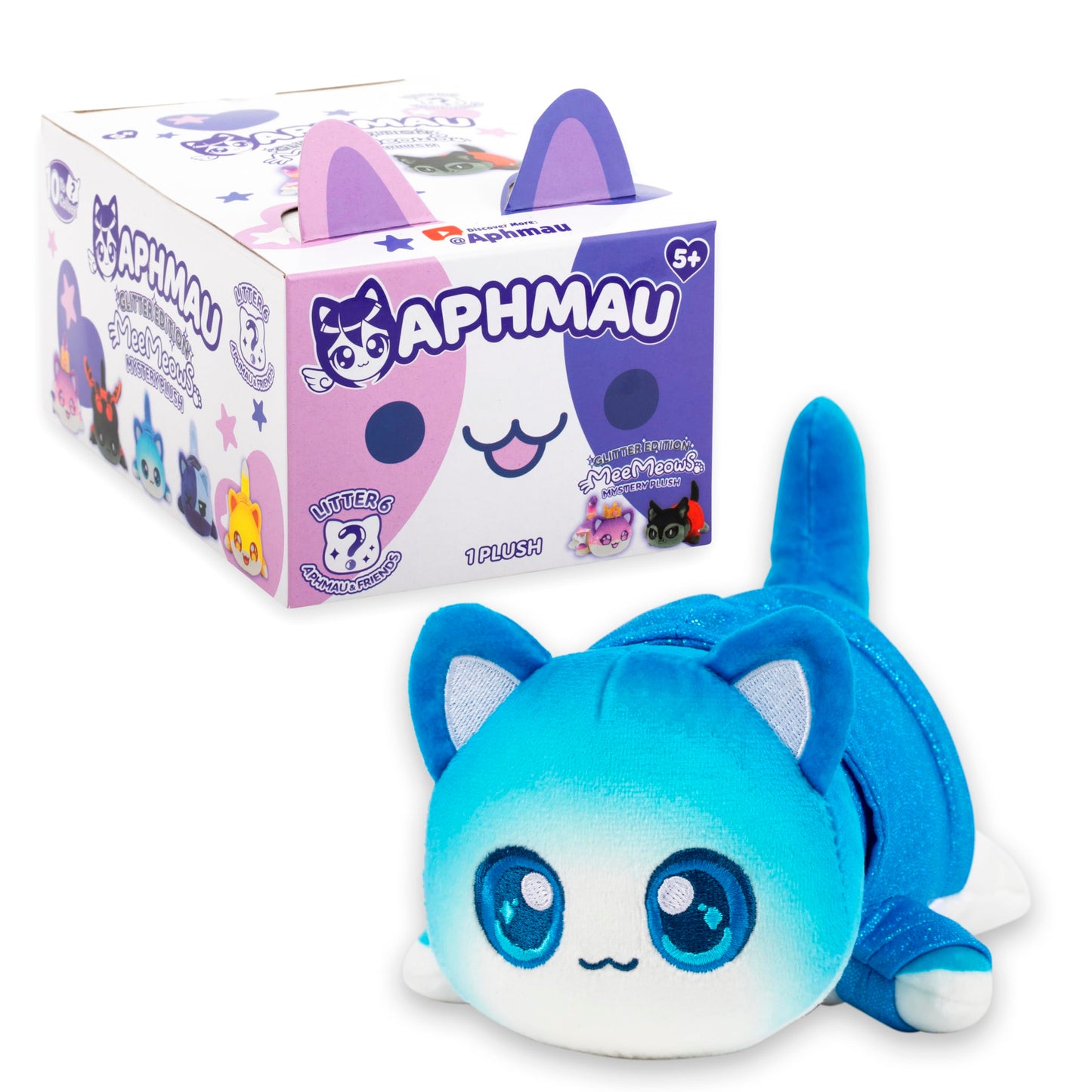 Aphmau 6” Meemeow Mystery Plush 2 Pack Bundle – Series 6; Youtube Gaming Channel, Blind Box, 10 Possible Friends, Friends Meemeows, Official Merch