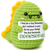 OCCdesign Mini Christmas Inspirational Gifts - Handmade Positive Dinosaur for Women Men Coworkers Friends Encouragement Birthday