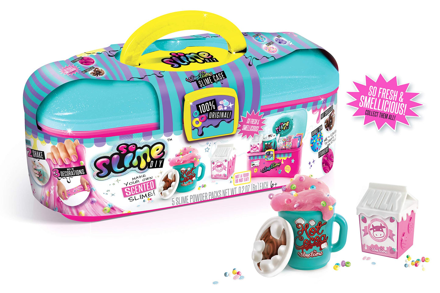 Canal Toys So Slime Diy Slime’Licious Scented Slime Case – Make Your Own Food Scented Slime - Just Add Water No Glue Required. So Fresh And Smellicious
