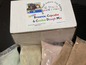 Mojo's Easy Bake Oven Mixes for Children Play | 6 Pack Refill Kit Cupcake Brownie and Cookie | 15.7 oz