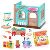 Li'l Woodzeez Nursery Playset with 2 Posable Dolls & Storybook, Small Plastic Dollhouse for Kids 3 Years +, Model WZ6821SZ