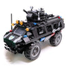 inFUNity QXB Swat Police Truck - Armored Tactical Transport Vehicle, 549 PCS Building Blocks, 13.39 inches, Plastic