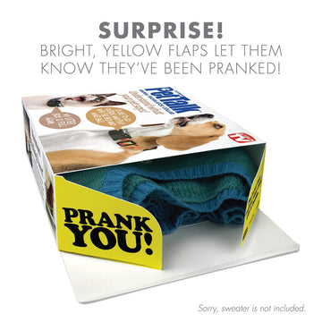 Prank-O, Pet Talk Prank Gift Box, Wrap Your Real Present In A Funny Authentic Prank-O Gag Present Box, Novelty Gifting Box For Pranksters, Perect Birthday Gag Gift Box
