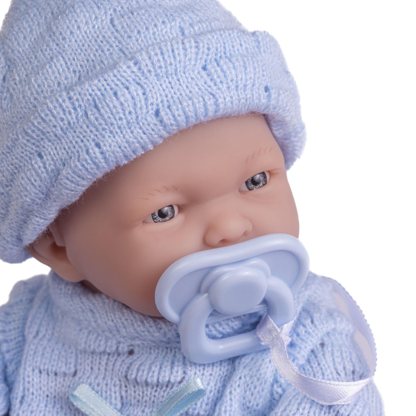 Jc Toys - Mini La Newborn First Day | Anatomically Correct Real Boy Baby Doll | 9.5' All-Vinyl | Includes Knit Outfit, Hat And Pacifier | Designed By Berenguer | Ages 2+