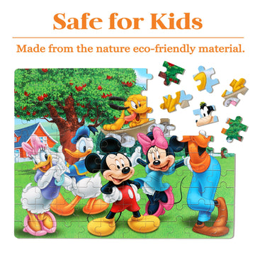 Puzzles For Kids Ages 4-8 100 Pieces Jigsaw Puzzles For Boys And Girls Educational Learning Puzzles In Metal Box