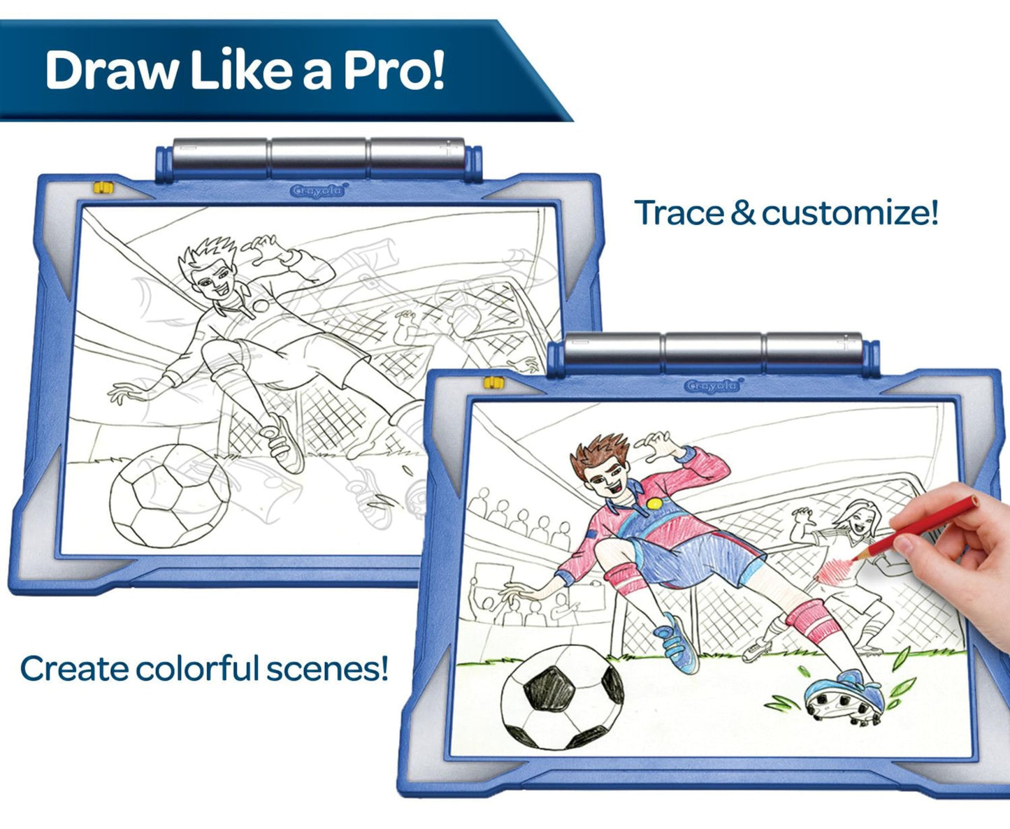 Crayola Light Up Tracing Pad - Blue, Tracing Light Box For Kids, Drawing Pad, Toys For Kids, Gift For Boys & Girls, Ages 6, 7, 8