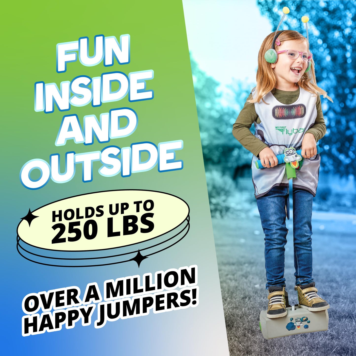 Flybar My First Foam Pogo Jumper For Kids Fun And Safe Pogo Stick For Toddlers, Durable Foam And Bungee Jumper For Ages 3 And Up