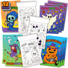 ArtCreativity Halloween Coloring Books for Kids, Pack of 12, 5 x 7 Mini Booklets, Fun Halloween Treats Prizes, Favor Bag F