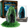 Gobidex Geodes Crystal Growing Kit For Kids, 24-Hour Fast Crystal Growth, Science Experiments Kit With Display Cases - Diy Stem Toys, Educational Gifts For Boys&Girls Ages 8-12,Geology Rock Collection