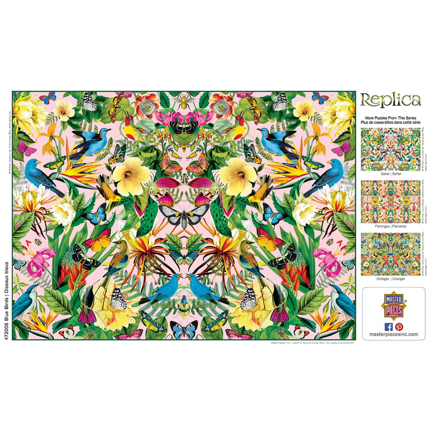 Masterpieces 1000 Piece Jigsaw Puzzle For Adults, Family, Or Kids - Blue Birds - 19.25''X26.75''
