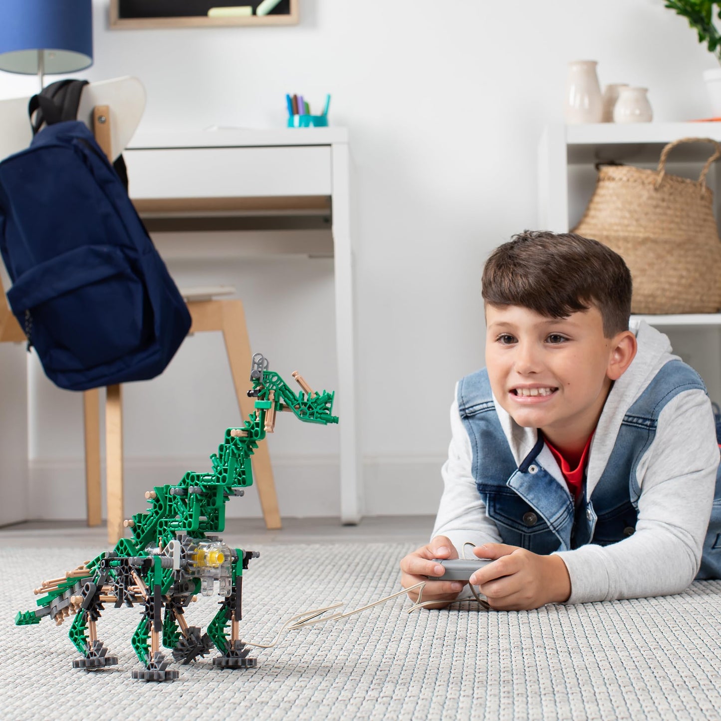 K'Nex - K'Nexosaurus Rex, Motorized Dinosaur Set ‚ 255 Pieces, Stem Building, Engineering Play, Kid Construction Set‚ Ages 7+
