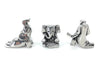 Basic Spirit Yoga Elephant Poses Pewter Miniature Figurines Namaste Meditation Zen Statue Gift