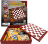 Matty'S Toy Stop Exclusive Deluxe 10-In-1 Chess, Checkers, Tic Tac Toe, Backgammon, Mill, Roll Em, Insanity, Chinese Checkers, Mancala & Pick-Up Sticks Wooden Cabinet Game Set