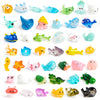 Joyin 50 Pcs Mini Ocean Resin Animals Figures, Mini Sea Animal Figurines For Cute Garden Decorations, Slime Charms For Crafts, D