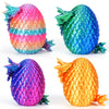Yilcer 4Pcs 3D Printed Dragon Eggs With Dragon Inside Mini Dragon Egg Set Easter Eggs Articulated Dragon Mystery Dragon Egg Fidget Toy Surprise 3D Printed Animals Toy Set (Multicolor3-4Pcs)