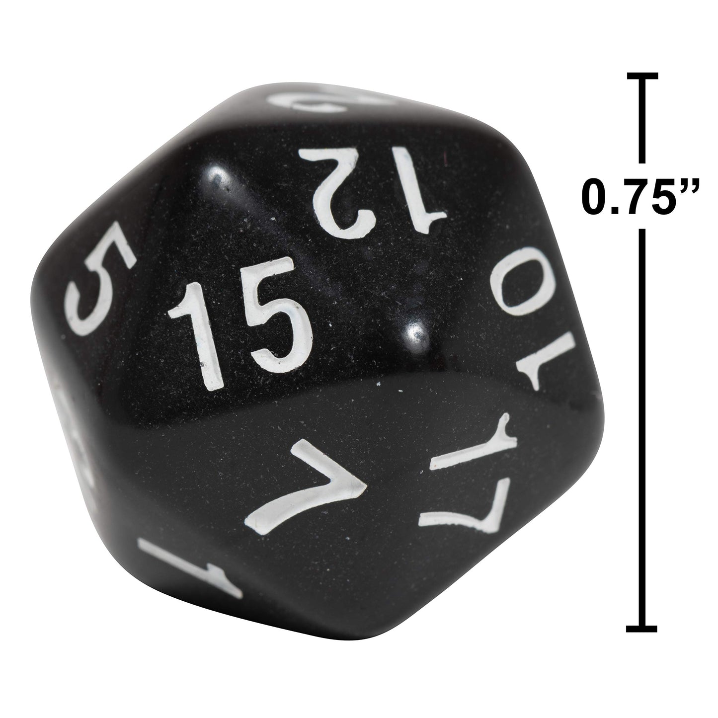 LEARNING ADVANTAGE Polyhedra Dice - 20 Sides - Set of 12 - Hands-on Math Manipulative - Teach Early Numeracy - Math Games for Ki