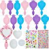 Liliful 12 Pack Princess Foam Mirror Kits Decorate Your Own Princess Mirrors Party Supplies Kids Unbreakable Toy Crafts For Girls Party Favors Birthday Diy Decorations(Cute)