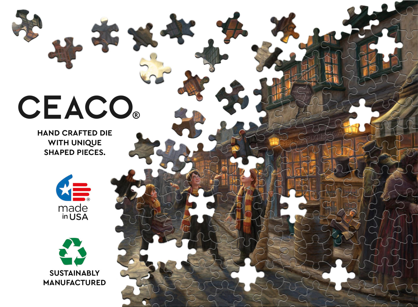 Ceaco - Thomas Kinkade - Harry Potter - Diagon Alley - 1500 Piece Jigsaw Puzzle