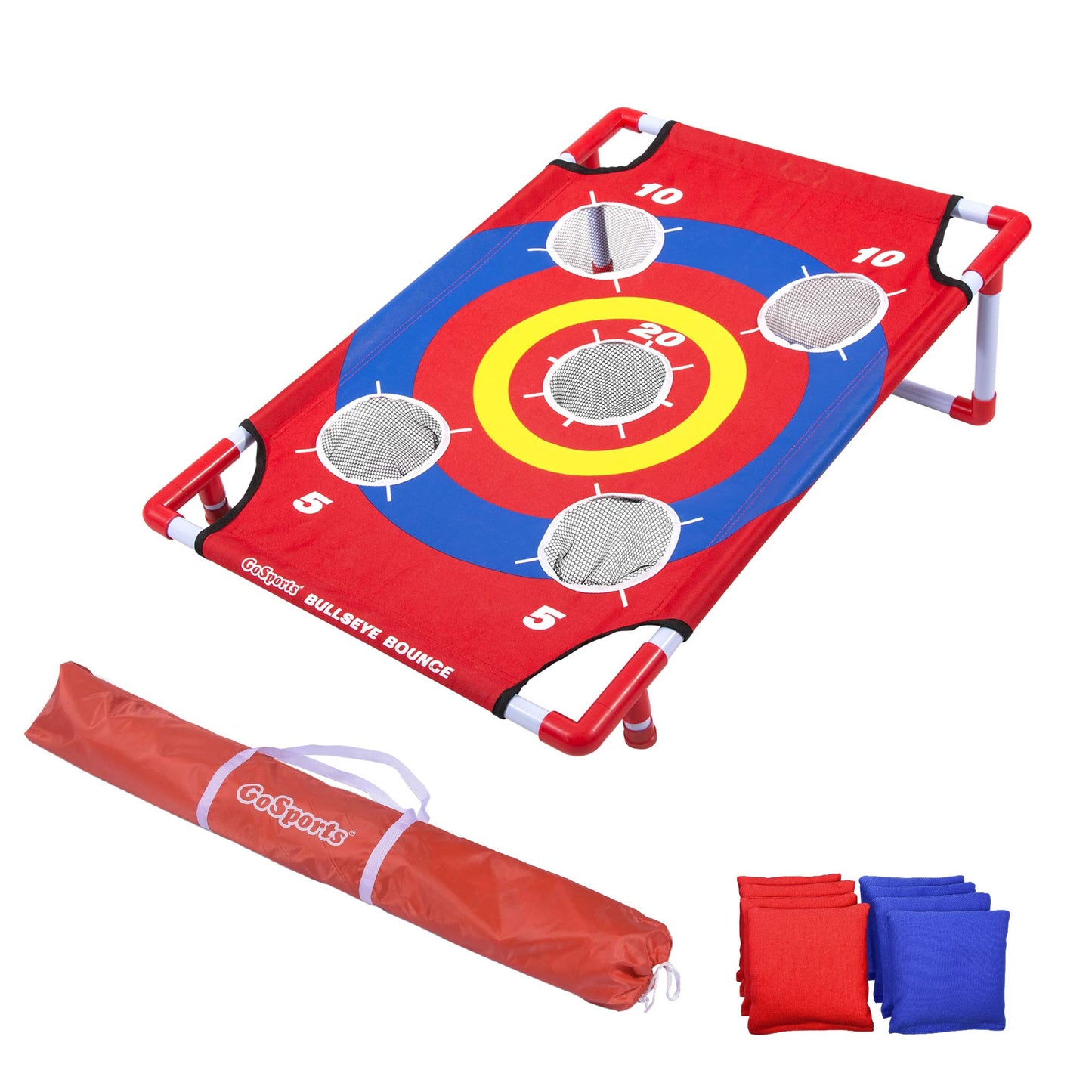 Gosports Bullseye Bounce Cornhole Toss Game - Great For All Ages & Includes Fun Rules