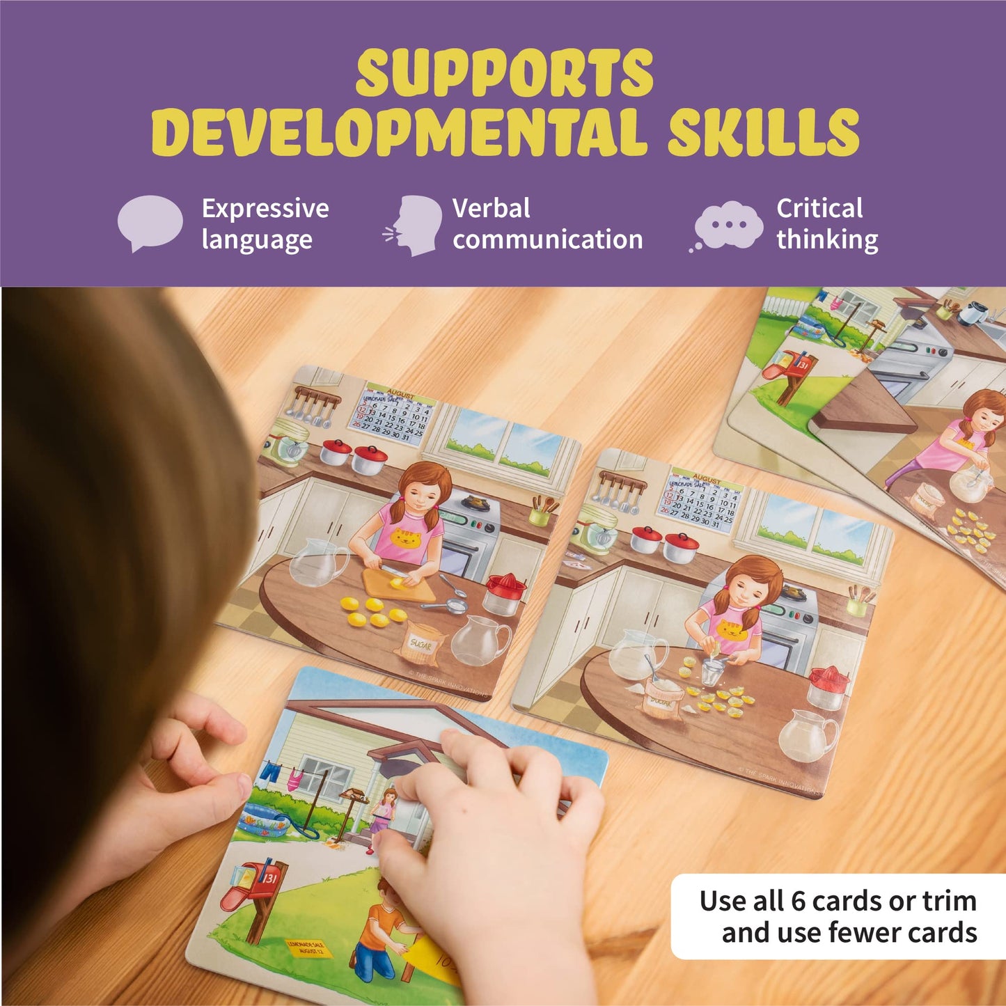 Sequence Cards For Storytelling, Speech Therapy Game, Special Education Materials, Sentence Building, Problem Solving, Improve L