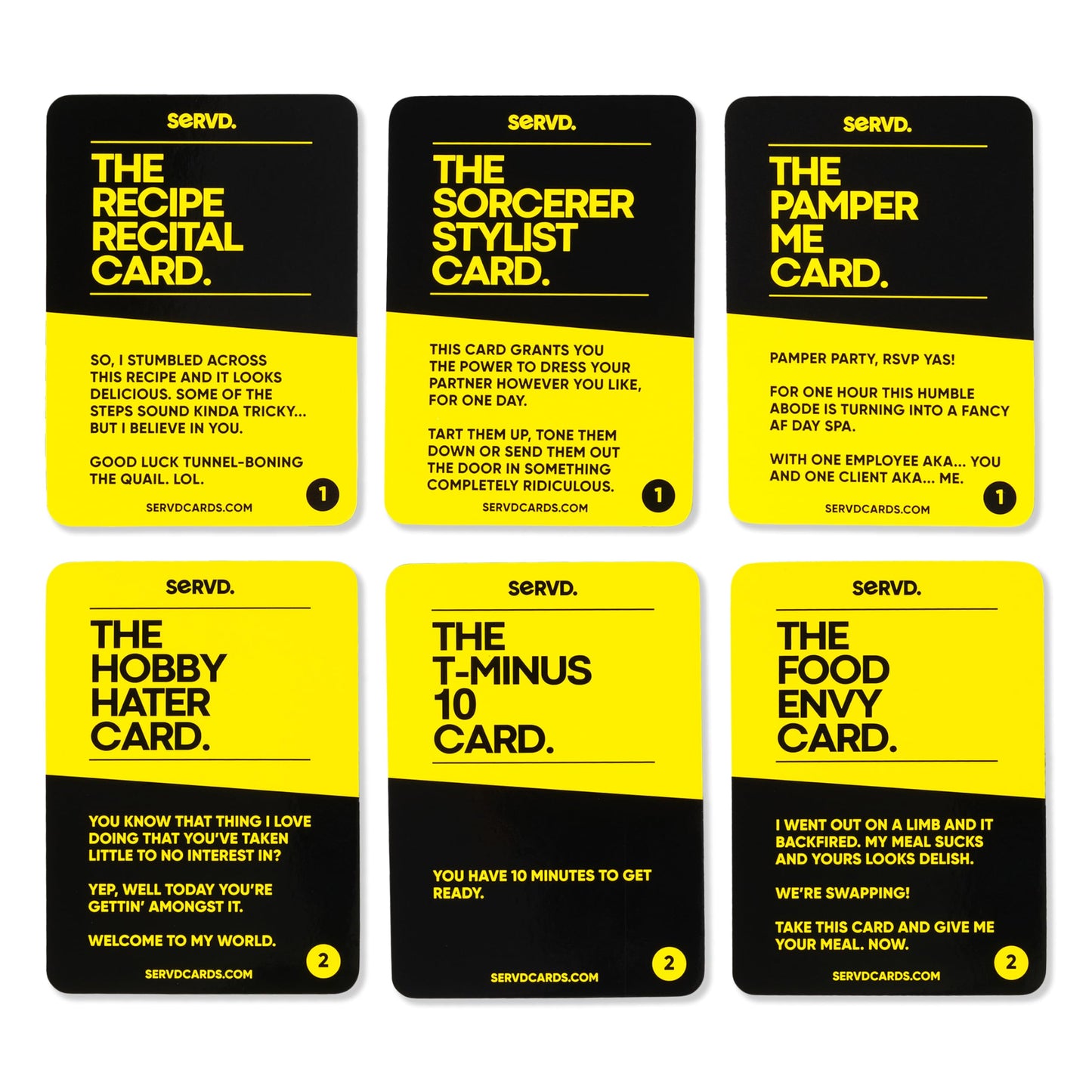 SERVD Couples Card Game - Hilarious Strategy Game for Date Nights, Anniversaries, Valentine's Day & Christmas - Unique Multicolor Gift