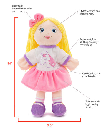 Soft Plush Hand Puppets For Girl And Boy - Kids Puppet- Girl Puppet - Theater Puppet - Puppet Show Toy Girl