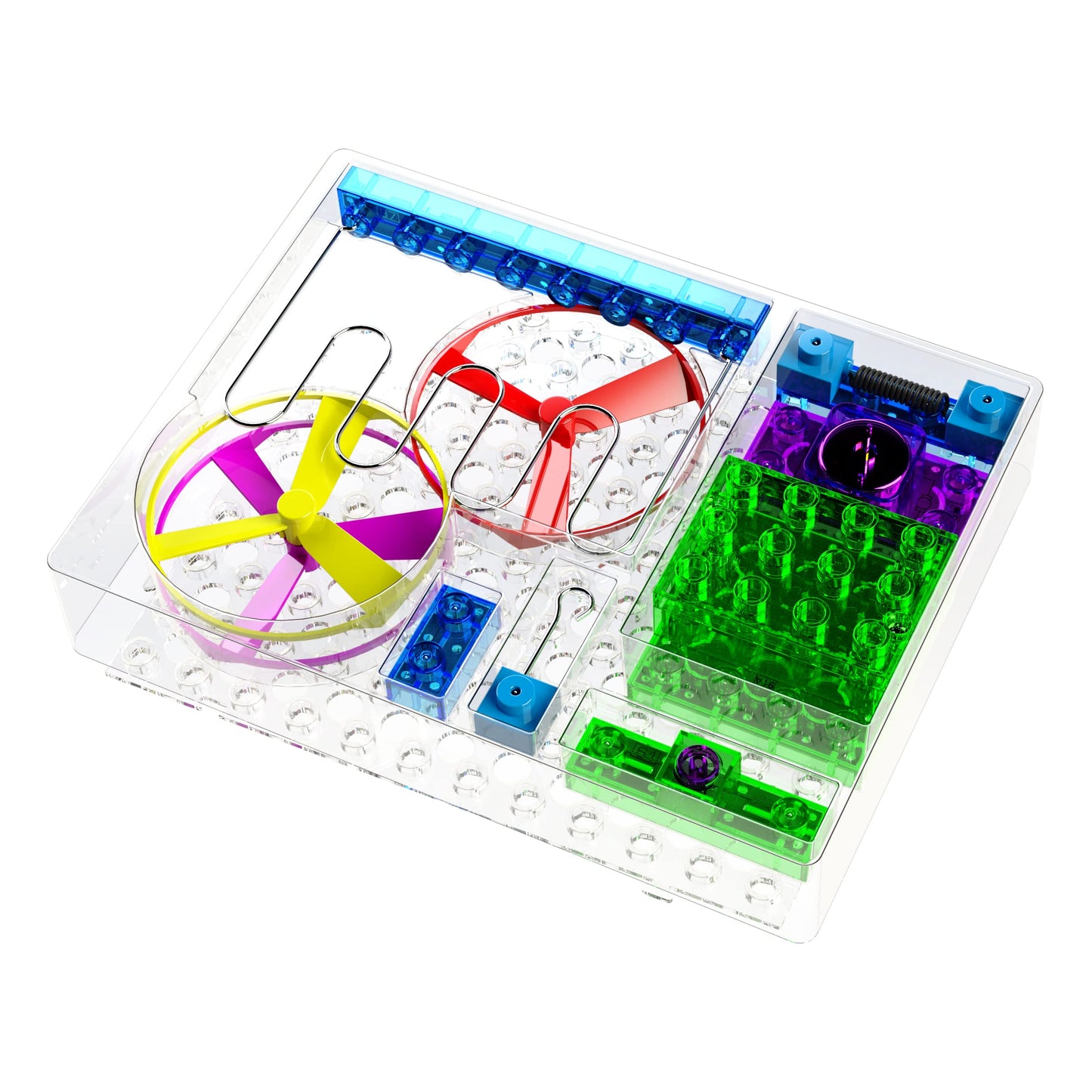 E-Blox Building Blocks Circuit Kit, Build Your Own Fan Launch Wire Maze Challenge, Steady Hand Wins, Friendly Competition, Ages