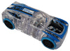 Marble Racers Police Car, LED Light Up Pull Back Cop Car, Toy Vehicle for Kids 3 and Up