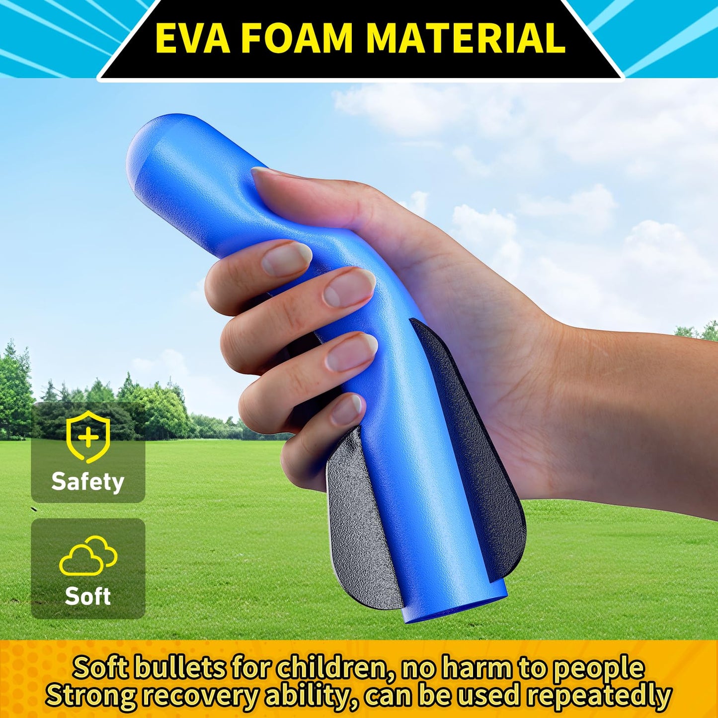 Otoseth Toys Rocket Launcher For Kids - Launch Up To 100 Ft, 8 Multi-Color Foam Rockets & Adjustable Launch Stand, Kids Outdoor