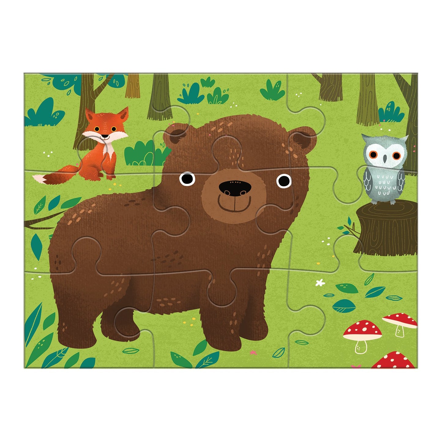 Mudpuppy Animals Of The World 4-In-A-Box Puzzle Set, 12