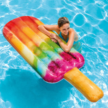 Intex Inflatable Popsicle Pool Float With Realistic Printing, 75' X 30' – Style May Vary