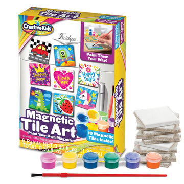 Creative Kids Magnetic Mini Tile Art - Make Your Own 10 Fridge Magnets
