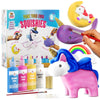 DOODLE HOG Unicorn Squishy Paint Set for Kids Ages 8-12, Unicorn Gifts for Girls 8-10, Arts and Crafts for Kids, Paint Your Own