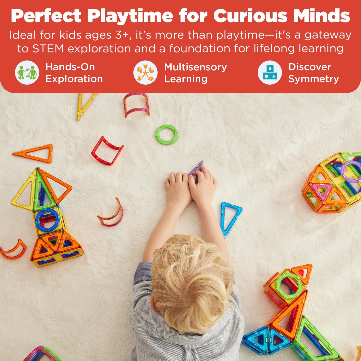 Magformers Trapezoid 12Pc Set - Magnetic Tiles Building Blocks, Educational Kit, Stem Toy Set - Magnetic Building Tiles For Kids To Develop Problem-Solving Abilities And Shape Recognition