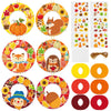 36 Sets Fall Animal Wreath Craft Kits DIY Autumn Scarecrow Pumpkins Paper Wreath Hanging Ornaments Make Your Own Thanksgiving Pa