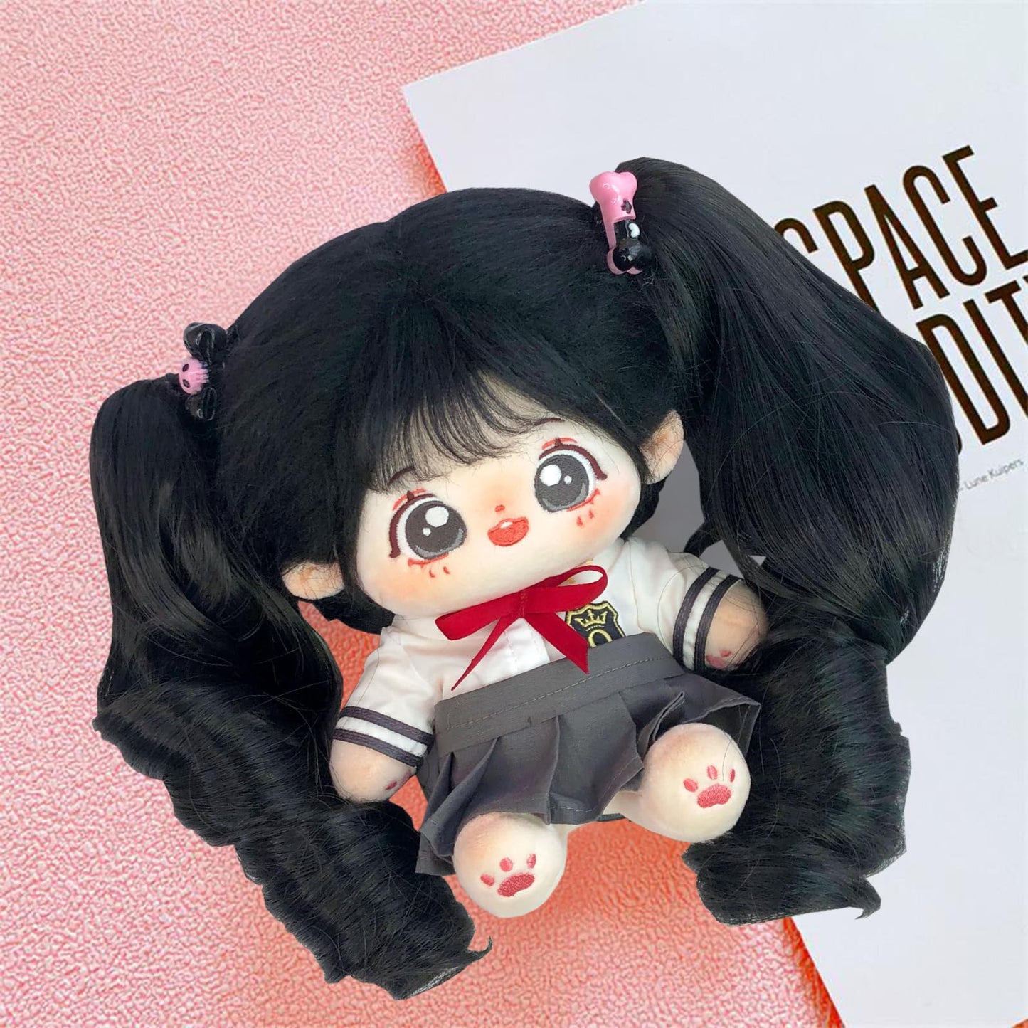 Calembou Plush Doll, 20Cm Cute Cotton Doll With Skeleton, Anime Plushies Soft Stuffed Dress Up Doll, Kawaii Plush Toys Gift Come