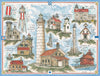 Heritage Puzzle 550 Piece Jigsaw - Lighthouses of Door County, Frameable 18"x24", Cardboard