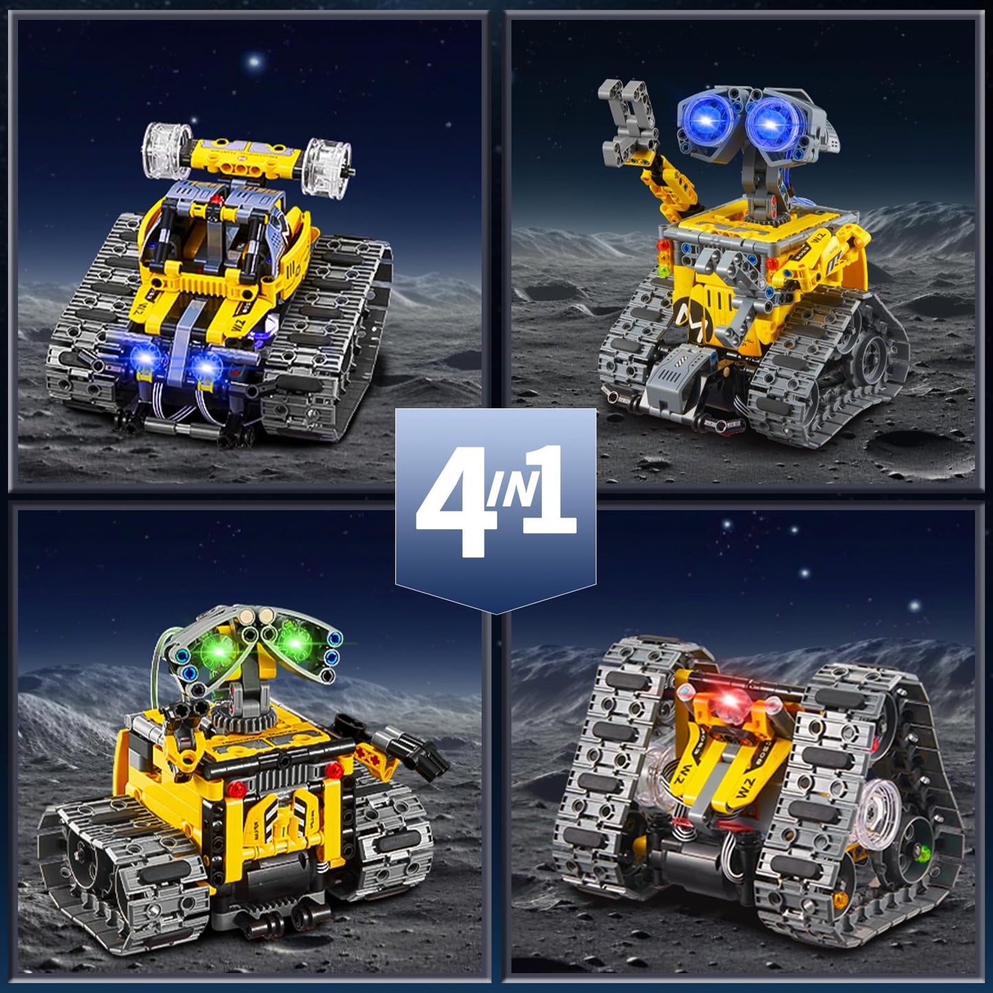 Sillbird Robot Building Kit With Remote Control Gifts For Kids Boys Ages 8-13, Coding Stem Robotic Technic Racer Car Toys For Birthday, Build 6In1 Model With 631 Pieces