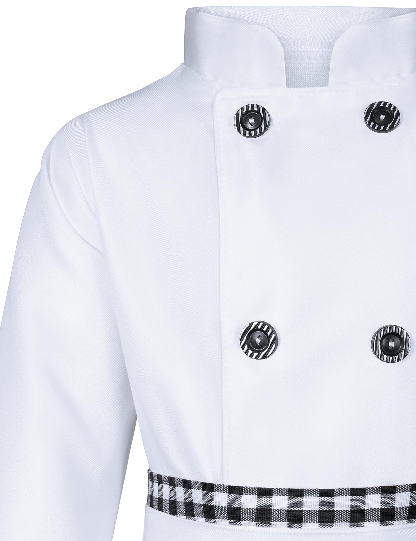 Kids Chef Costume For Boys Girls Kitchen Cooking Party Cosplay 4-5T Black