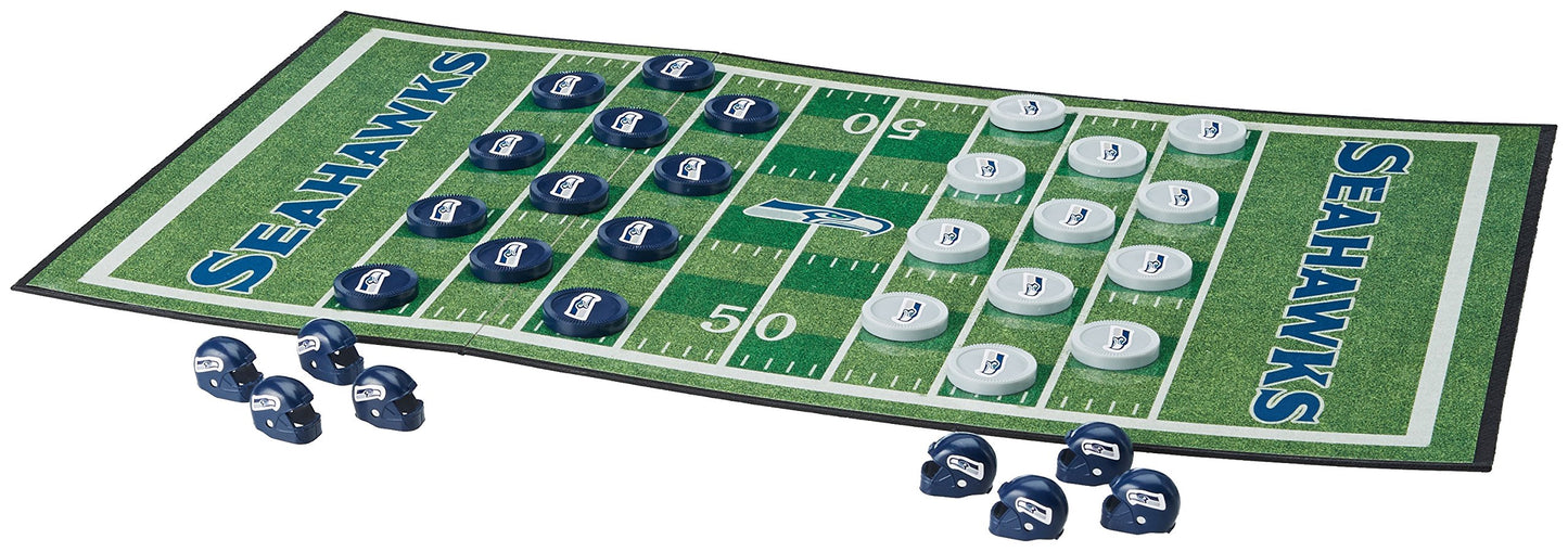 Masterpieces Nfl Seattle Seahawks Checkers Board Game Set, For 2 Players, Ages 6+ , 13'' X 21''
