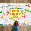Positive Affirmations Coloring Poster For Kids Giant Huge Inspirational Coloring Tablecloth Large Positive Coloring Books Jumbo
